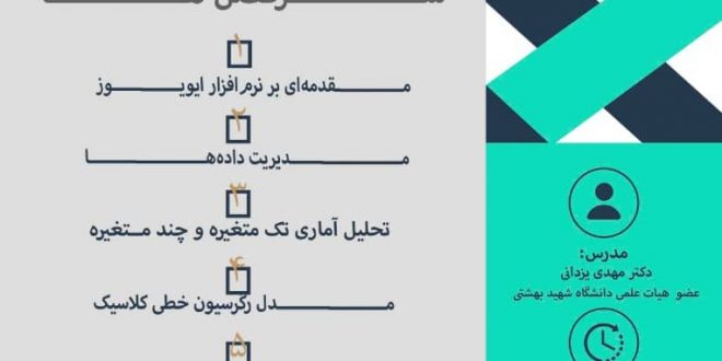 اقتصادسنجی کاربردی مقدماتی با نرم افزار EVIEWS