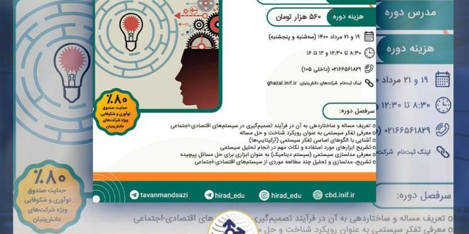 دوره تفکر سیستمی و نحوه استقرار آن در سازمان ها